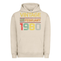 Pigment French Oak Born in 1980 Vintage February Urban Hoodie - Bettercallsaul