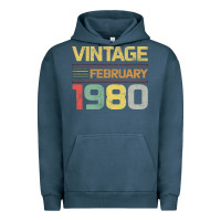Born In 1980 Vintage February Urban Hoodie | Teevron