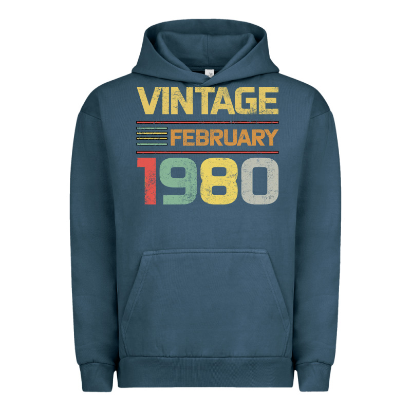 Born In 1980 Vintage February Urban Hoodie by Bettercallsaul | Teevron