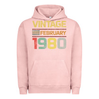 Pigment Salmon Born in 1980 Vintage February Urban Hoodie - Bettercallsaul