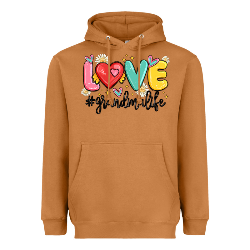 Love Grandma Life Heavyweight Hoodie by MaliasSmallBusiness | Teevron