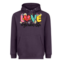 Plum love grandma life Heavyweight Hoodie - MaliasSmallBusiness