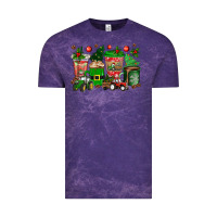 Cloud Purple christmas tractor coffee cups Vintage Tee - texasbilliewilder