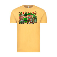 Vintage Mustard christmas tractor coffee cups Vintage Tee - texasbilliewilder