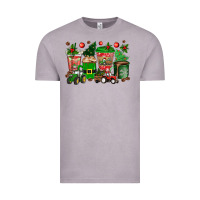 Vintage Zinc christmas tractor coffee cups Vintage Tee - texasbilliewilder