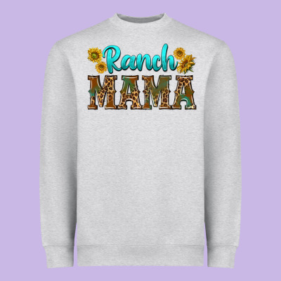 Ranch Mama Heavyweight Sweatshirt Designed By Texasbilliewilder
