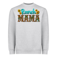 Heather Grey ranch mama Heavyweight Sweatshirt - texasbilliewilder