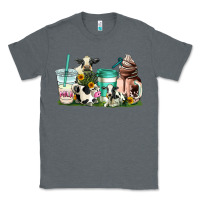 Charcoal Heather cow coffee cups Classic Tee - AdoDesignShop