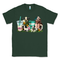Sports Green cow coffee cups Classic Tee - AdoDesignShop