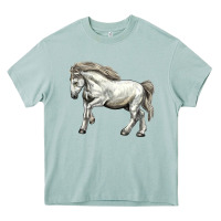 Arona percheron horse Heavy Core Tee - LillyAllenDesigns