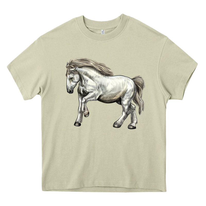 Percheron Horse Heavy Core Tee by LillyAllenDesigns | Teevron