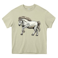 Mossy percheron horse Heavy Core Tee - LillyAllenDesigns
