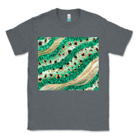 Charcoal Heather green glitter Classic Tee - JahusDesignShop