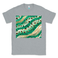 Heather Grey green glitter Classic Tee - JahusDesignShop