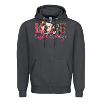 Smoke love english bulldogs Zipper Hoodie - Artiststas