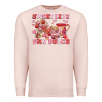 Pale Pink sweet like pan dulce Premium Sweatshirt - MaliasSmallBusiness