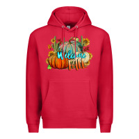 Cardinal Welcome Fall Pumpkins Premium Hoodie - BundleAndBundleShop