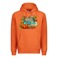 Carrot Welcome Fall Pumpkins Premium Hoodie - BundleAndBundleShop