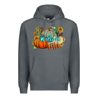 Rock Welcome Fall Pumpkins Premium Hoodie - BundleAndBundleShop