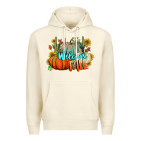 Sandshell Welcome Fall Pumpkins Premium Hoodie - BundleAndBundleShop