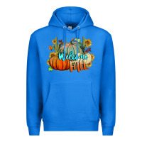 True Royal Welcome Fall Pumpkins Premium Hoodie - BundleAndBundleShop