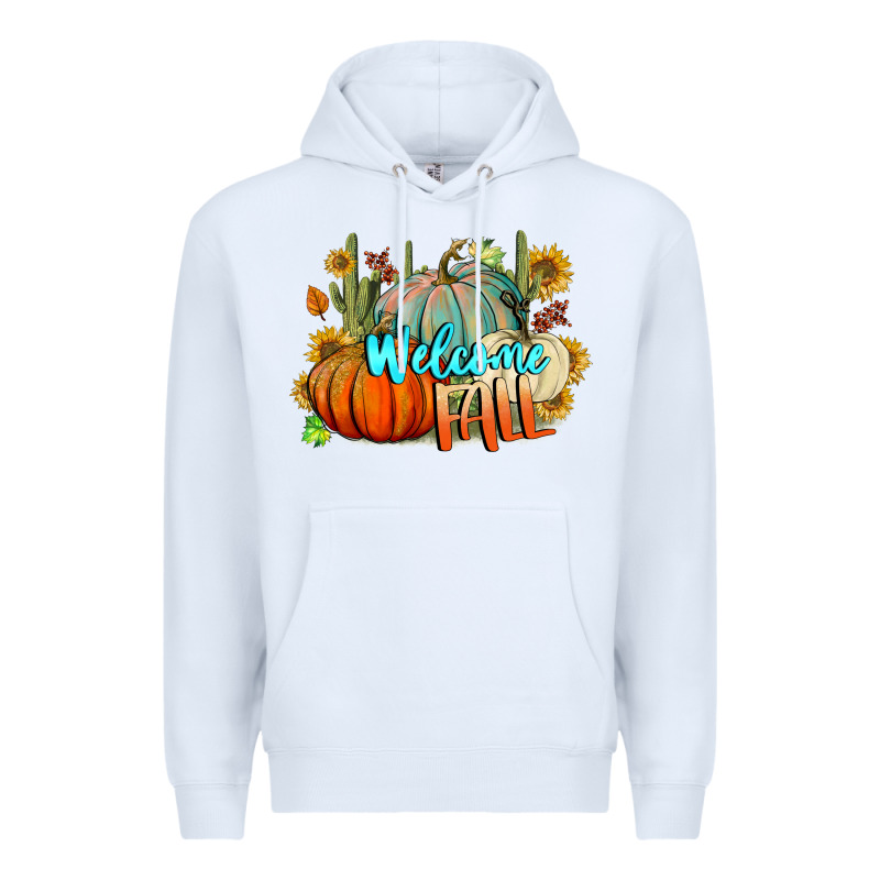 Welcome Fall Pumpkins Premium Hoodie by BundleAndBundleShop | Teevron