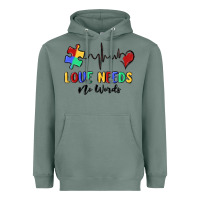 Sage love needs no words Heavyweight Hoodie - MaliasSmallBusiness