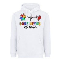 White love needs no words Heavyweight Hoodie - MaliasSmallBusiness