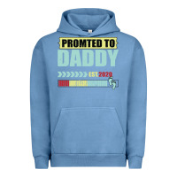Pigment Pebble Blue Promoted To Daddy Est 2020 Urban Hoodie - Bettercallsaul
