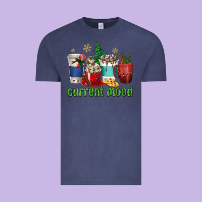 Coffee Cups Current Mood Vintage Tee Designed By Texasbilliewilder