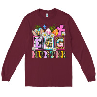 Burgundy egg hunter Long Sleeve Tee - AdoDesignShop
