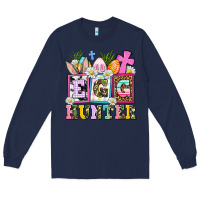 Navy egg hunter Long Sleeve Tee - AdoDesignShop