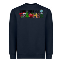 Navy one merry teacher Heavyweight Sweatshirt - RanaPortraitStore