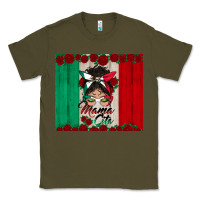 Army Green mexican messy bun mamacita Classic Tee - BundleAndBundleShop