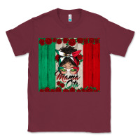 Burgundy mexican messy bun mamacita Classic Tee - BundleAndBundleShop