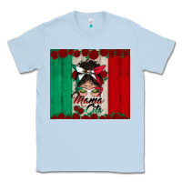 Dusty Blue mexican messy bun mamacita Classic Tee - BundleAndBundleShop