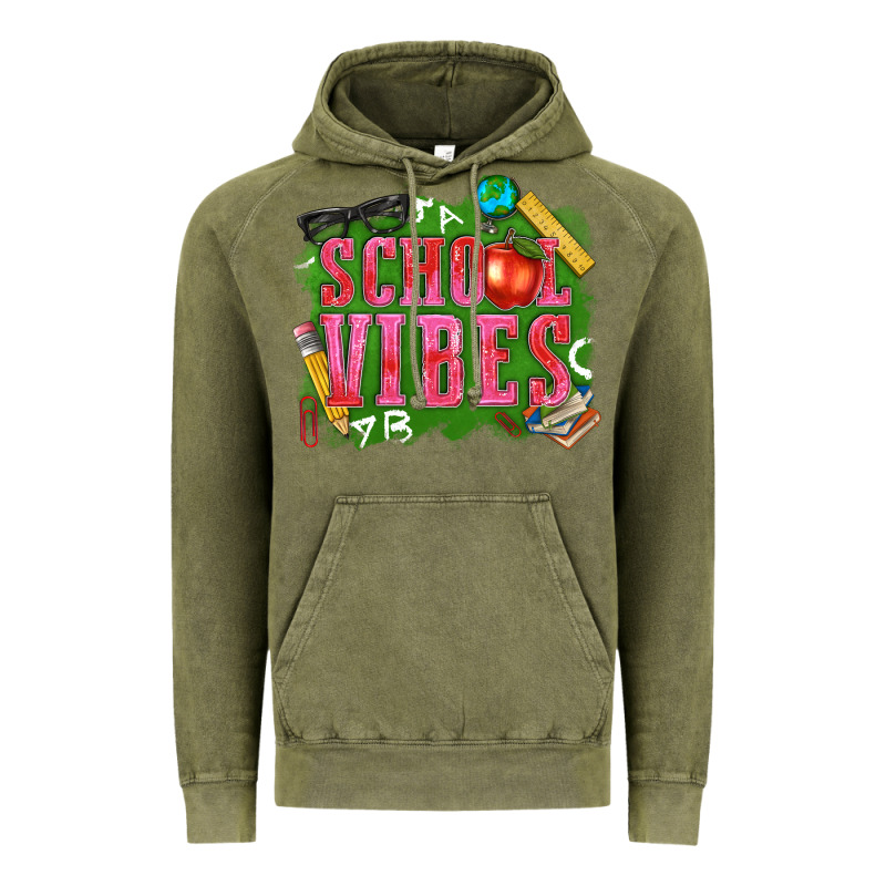 School Vibes Vintage Hoodie by texasbilliewilder | Teevron