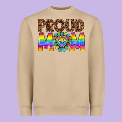 Proud Mom Lgbtq Heavyweight Sweatshirt Designed By Texasbilliewilder