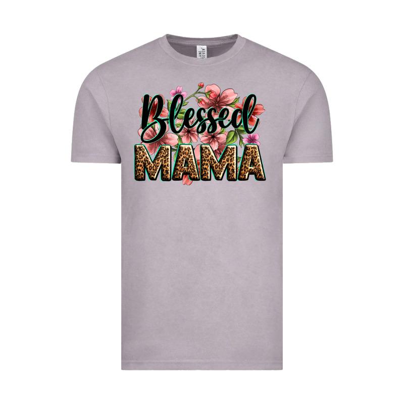 Flowers Blessed Mama Vintage Tee by Zillion Design Studio | Teevron