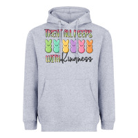 Heather Grey treat all peeps with kindness Heavyweight Hoodie - MaliasSmallBusiness