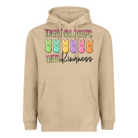 Mushroom treat all peeps with kindness Heavyweight Hoodie - MaliasSmallBusiness