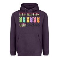 Plum treat all peeps with kindness Heavyweight Hoodie - MaliasSmallBusiness