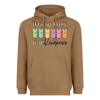 Toasted Coconut treat all peeps with kindness Heavyweight Hoodie - MaliasSmallBusiness