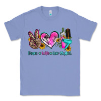 Colony Blue peace love hair stylist Classic Tee - AdoDesignShop