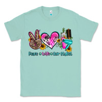 Seafoam peace love hair stylist Classic Tee - AdoDesignShop