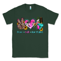 Sports Green peace love hair stylist Classic Tee - AdoDesignShop