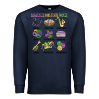 Navy laissez les bons temps rouler Premium Sweatshirt - MaliasSmallBusiness