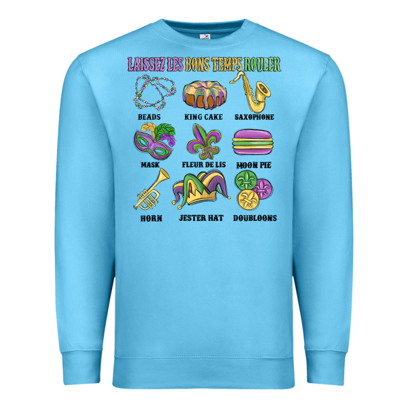 Laissez Les Bons Temps Rouler Premium Sweatshirt by MaliasSmallBusiness | Teevron
