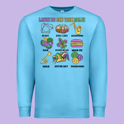 Laissez Les Bons Temps Rouler Premium Sweatshirt Designed By Maliassmallbusiness