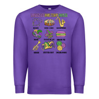 Purple laissez les bons temps rouler Premium Sweatshirt - MaliasSmallBusiness